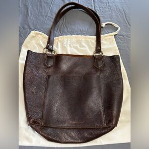 Portland Leather Market Tote in Coldbrew